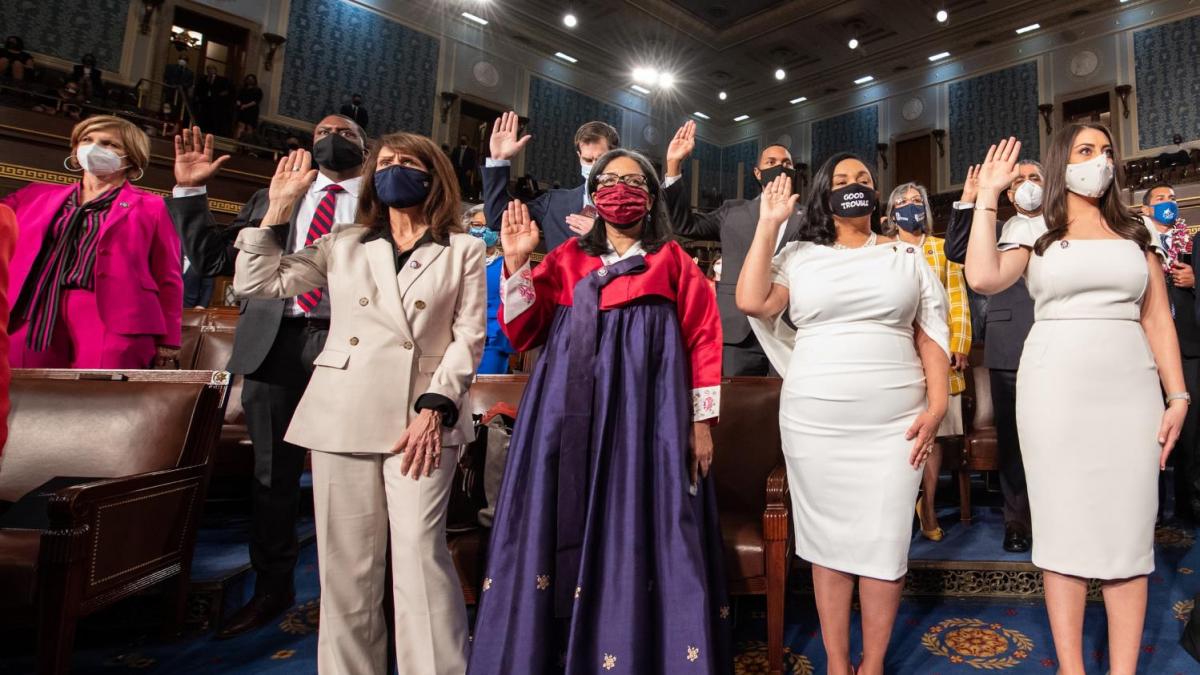 Strickland is Sworn in Wearing Traditional Korean Hanbok