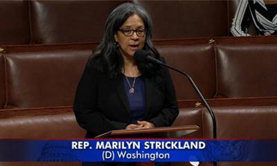 Rep. Strickland speaks on the House floor in support her amendment to research toxic chemicals that are killing coho salmon.